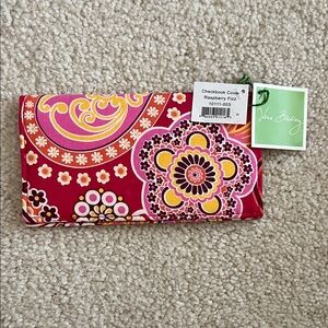 Vera Bradley Checkbook Cover -Retired Raspberry Fizz Pattern- NWT
